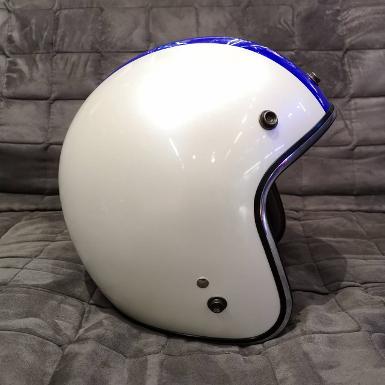 Jet white red Blue Chrome rim 3/4
