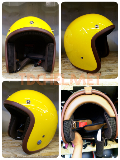 หมวกกันน็อค 5 เป๊ก รุ่น LAVA  (สีเหลือง )