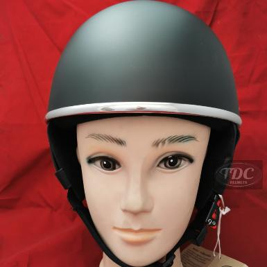 หมวกกันน็อคครึ่งใบchopper สีดำด้าน