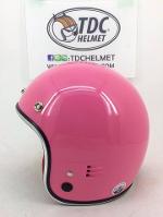  Tdc Kid หมวกกันน็อคสำหรับเด็ก สีชมพูเข้ม ภายในสีแดง