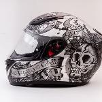 MT Revenge Skull & Rose Matt Silver
