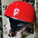 หมวกกันน็อคครึ่งใบchopper สีแดง