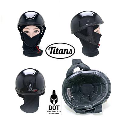 หมวกกันน็อค Titans half helmet ครึ่งใบ