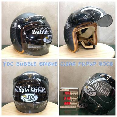 TDC bubble  visor filpup ( สีควันบุรี)
