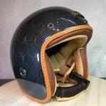หมวกกันน็อค เปิดหน้า Carbon Fiber 