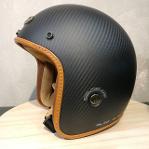 หมวกกันน็อค เปิดหน้า Carbon Fiber  