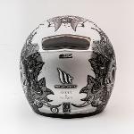 MT Revenge Skull & Rose Matt Silver