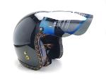 Tdc Flat Visor ชิวหน้าหมวก3-5 แป๊กแบบเรียบ กันuv 100% เปิดได้ สีอิริเดียมทอง iridium Gold  helmet 