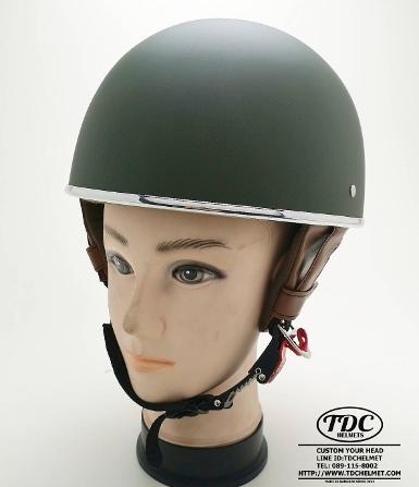 หมวกกันน็อค TDC รุ่น  chopper ขีม้าด้าน
