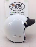 Tdc Kid หมวกกันน็อคสำหรับเด็ก สีขาว ภายในชมพู